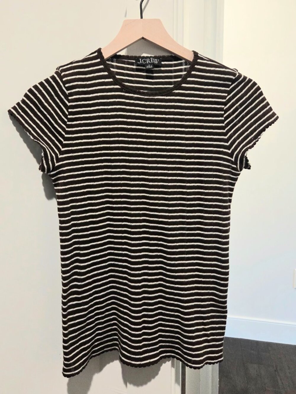 Striped pointelle t-shirt - Picture 4 of 6